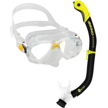 Imagem de Kit de Mergulho Máscara+Respirador Cressi Marea + Orion Dry, Transpare