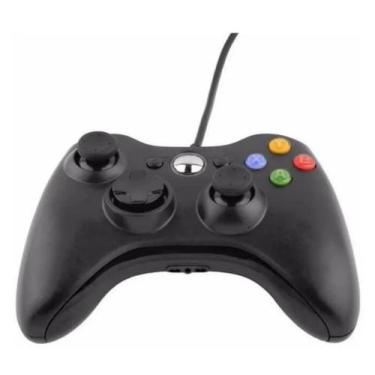 Imagem de Controle Video Game video game Com Fio Joystick Xbx360 E Pc NF - Prime