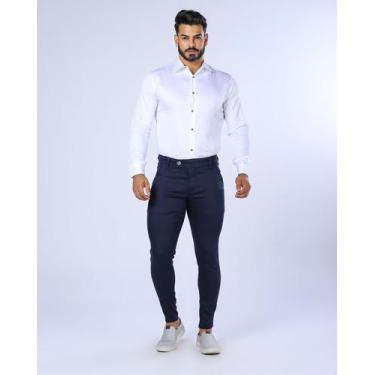 Imagem de Calça Super Skinny Masculina Elastano Lycra Linha Premium super luxo a