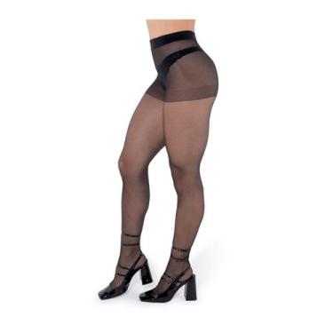 Imagem de Meia Calça Dantelle Fio 15 DeMillus 209020, Preto, ME