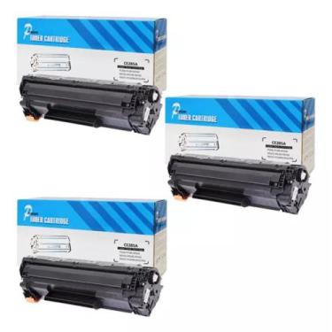 Imagem de Kit 3X Toners Compatível CE285A 285A- P1102 P1102W M1210 M1212 - Premi