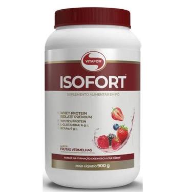 Imagem de Isofort whey protein 900g frutas vermelhas vitafor - ean - 78986654321