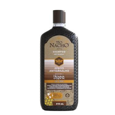 Imagem de Tio Nacho Shampoo Antiqueda Hidratante Com Henna Egipcia E Geleia Real Para Cabelos Grisalhos, Fortalecimento E Nutrição Profunda Dos Fios 415 Ml 1-Pack