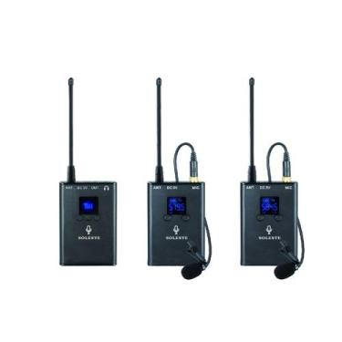 Imagem de Microfone Lapela Sem Fio Duplo Soleste Wm 12 t