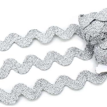 Imagem de Sianinha Dourada e Prateada Larga 9mm São José - 10 Metros - Elásticos