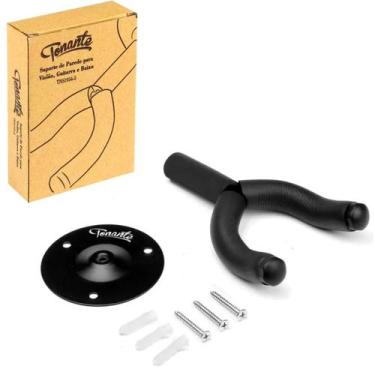 Imagem de Suporte de Parede P/ Violão Guitarra Baixo Ukulele Tonante, Preto