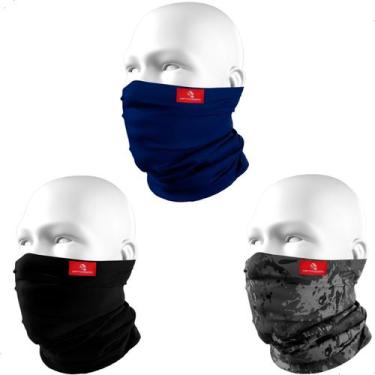 Imagem de Kit 3 Mascaras Bandanas Matadeira Buff Tubneck Ciclismo Motociclista, 