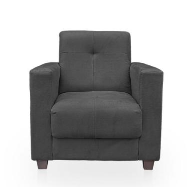 Imagem de Poltrona Cadeira para Sala Confortável Reforçada Veneza Suede - BelarS