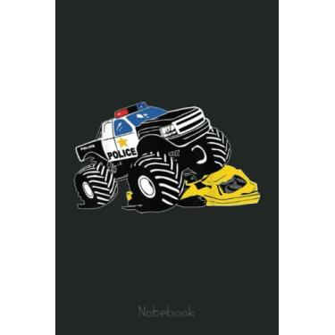 Imagem de Children Crash Police Monster Truck Notebook Big Foot Crush: Funny Monster Trucks Gifts for Kids Great Kids Appreciation Thank Gag Gifts for Girls Toddler Boys Dad Mom