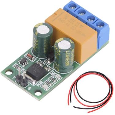 Imagem de DKARDU DR55B01 DC 6-24V placa de controle de motor dianteiro/reverso módulo de controle de motor de relé de polaridade reversa com cabo vermelho e preto