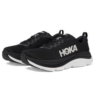 Imagem de HOKA ONE ONE Tênis masculino Gaviota 5, Preto/branco, 8.5 Wide
