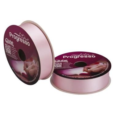 Imagem de Fita de Cetim Progresso 30mm 50 Mts Rosa Claro 206