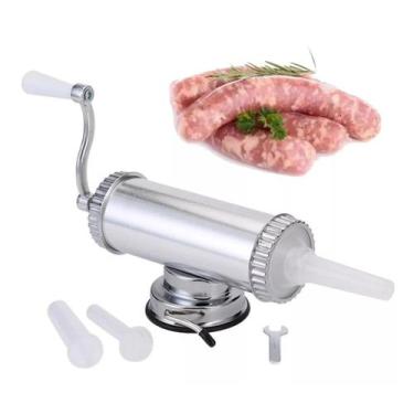 Imagem de Enchedora Injetor Ensacador Linguiça Salame Cafta 3tam Metal - Metal F