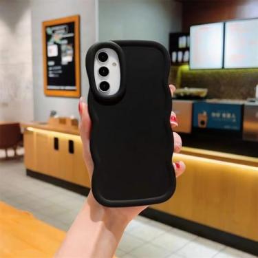 Imagem de Capa de telefone com moldura de onda colorida fofa para Oneplus 12R 11R Ace2 12 ACE3 NordN30SE Capa amortecedora à prova de choque, preta, para Oneplus Ace2,5G