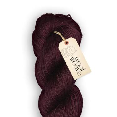 Imagem de Woolweave Fio de peso para dedos - fio de meia tingido à mão, 75% lã de merino extrafina e 25% poliamida, 100 g de novelo, 438 jardas - leve, macio e durável