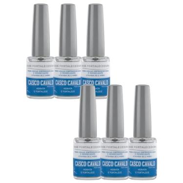 Imagem de Kit 6 Base Fortalecedora Casco Cavalo 8Ml - Trop Care