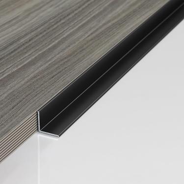 Imagem de Tira de canto autoadesiva em liga de alumínio – 90 cm, tiras de junta decorativas de 3 peças para acabamento perfeito, acabamento interno para paredes, sala de estar, banheiro e decoração de