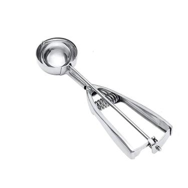 Imagem de Colher Brigadeiro Sorvete Confeitos Beijinho Ejetor 4cm Inox