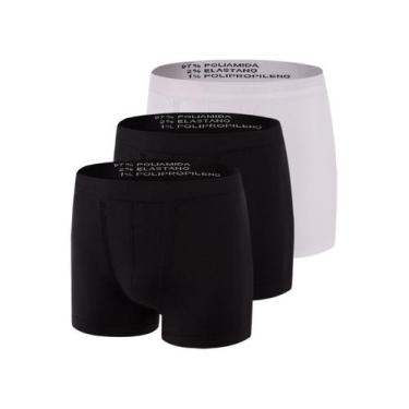 Imagem de Kit com 3 Cuecas Boxer Trifil 4620 Colorido, Branco, P
