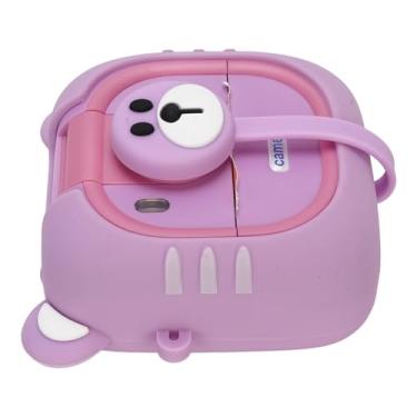Imagem de 1080p HD 48MP 2,4in Câmera, Câmera Infantil de Selfie Dupla Com Bateria de 1200mAh, Câmeras Digitais para Crianças, Modos de Câmera Traseira Dianteira, Câmera de Brinquedos (Roxo)