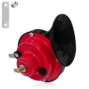 Imagem de QKYS Buzinas de ar de carro para segurança, buzina de trem de caminhão super alta 300DB 12V, kit de substituição de buzina elétrica de caracol automotivo à prova d'água, buzina de touro para capô de