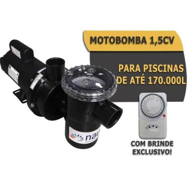 Imagem de Motobomba Nautilus Nbf-5 De Piscinas 110/220v Completa 1,5cv