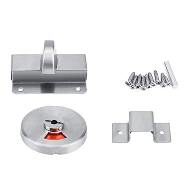 Imagem de Fechadura da alavanca da privacidade do toalete, fechadura da porta do parafuso da privacidade do toalete com indicador, fechadura da porta do indicador para o banheiro público