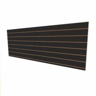 Imagem de Expositor canaletado 18mm Preto Texturizado altura 90 cm comp 240 cm -