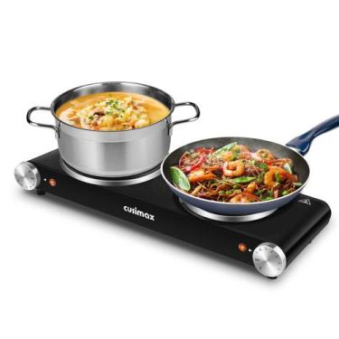 Imagem de Placa Quente Dupla Cusimax 1800W - Portátil, Cooktop de Bancada com Fe