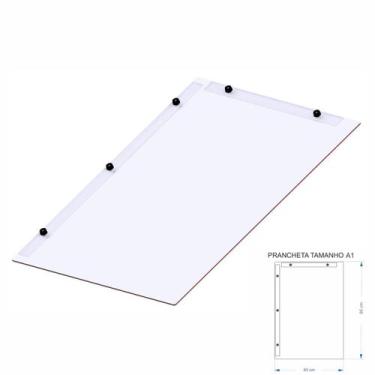 Imagem de Prancheta Desenho Técnico Arquitetura Engenharia Branco A1 - FENIX