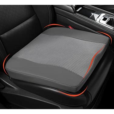 Imagem de Almofada de assento de carro, almofadas de carro de espuma viscoelástica confortável para dirigir - alívio da dor ciática e lombar, travesseiro de assento de motorista para carro, cadeira de