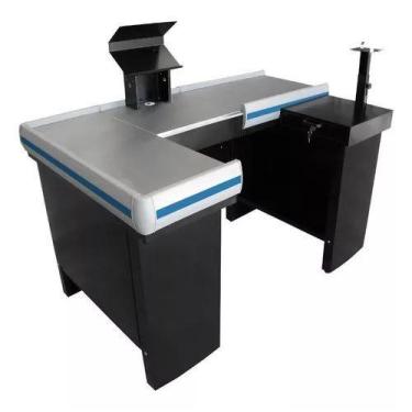 Imagem de Check-out Caixa Supermercado Kit Para Automação Gaveta 1,55 Cor Preto 