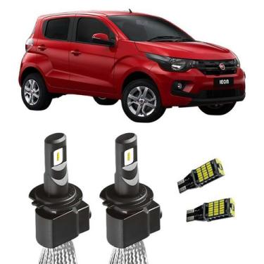 Imagem de Super Led H4 Sem Erro 8000LM Mobi 2016 Em Diante + Pingo T10 - Ray-X