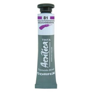 Imagem de Tinta Acrílica 20ml 081 Violeta Permanente Corfix, 081 VIOLETA PERMANE