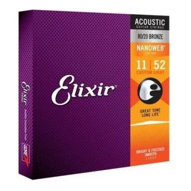 Imagem de Encordoamento Elixir Violão Aço 0.11 80/20