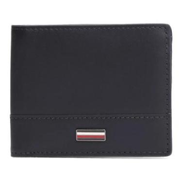 Imagem de Carteira Tommy Hilfiger Corporate Leather Mini Azul Escuro-Masculino