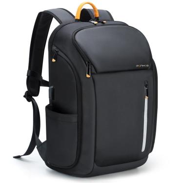 Imagem de Mochila Ponhog Business 40L para homens com USB preta 51x33x23 cm