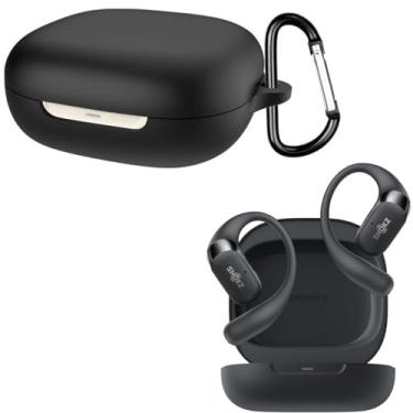 Imagem de Ferbao Capa para SHOKZ OpenFit 2, capa protetora para fones de ouvido Shokz OpenFit2 (preto)