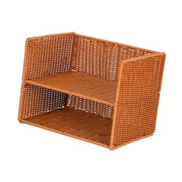 Imagem de IEUDNS Desktop Bookshelf BookEnd Display Stand Tabuneiro Livro Organizador de armazenamento Rack para o Workspace Home Office Living Room Mail, 32.5cmx24.5cmx25cm