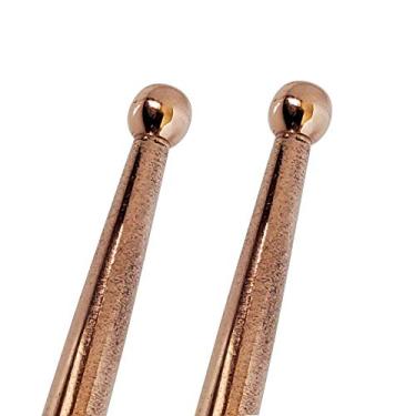 Imagem de American Ayurveda Pure Copper Nariz Varinha Nariz Zap para Água Fria Proteção Pessoal Ferramenta Multiuso Massagem Haste Limpador de Mão Sani Disc Haste Rolo de Mão Aterramento, 2 PIECES COPPER WAND MFN