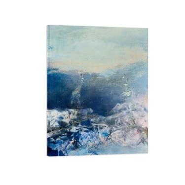 Imagem de Impressões em tela de arte de parede abstrata. Imagem de arte em tela. Impressão em tela. Abstrato 37. Pinturas modernas para sala de estar prontas para pendurar 20x25cm-8x10in emolduradas