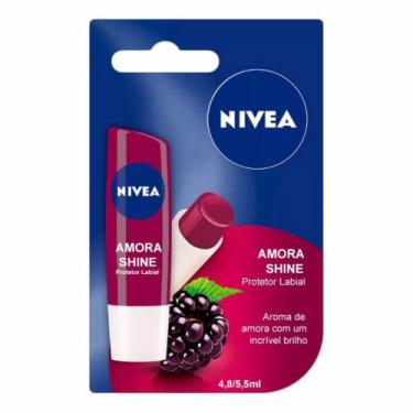 Imagem de Protetor Labial Nívea Lip Care Amora Shine 4,8G - Nivea, Amora, Amora,