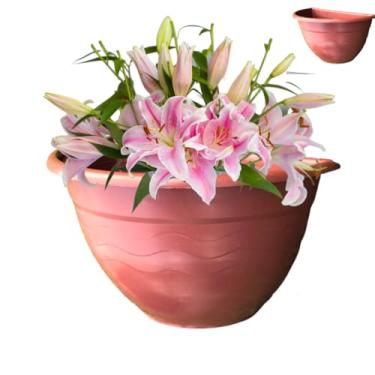 Imagem de Vaso Meia Lua de Parede Grande 29 cm - COR: MARROM