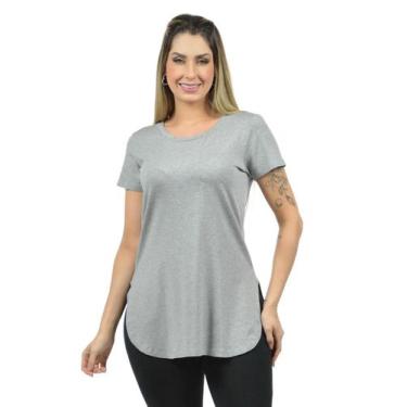 Imagem de Blusa Longline Visco Fenomenal, Cinza mescla, G