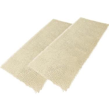 Imagem de Kit 2 Tapete De Banheiro Bolinha Microfibra Antiderrapante 100 Poliést