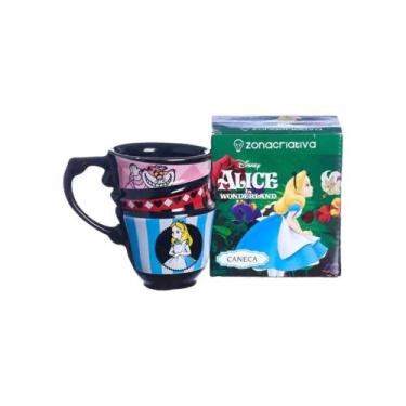 Imagem de Caneca Magica Alice No Paraíso Das Maravilhas A Hora Do Chá Gato De Ch