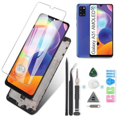 Imagem de YWLRONG Tela Oled para Samsung Galaxy A31 Substituição de Tela para Samsung A31 A135 Sm-A315F Sm-A315F/Ds Sm-A315G/Ds Lcd Touch Screen Display Peças de Montagem do Digitalizador 6,4" com Kit(Suporte P