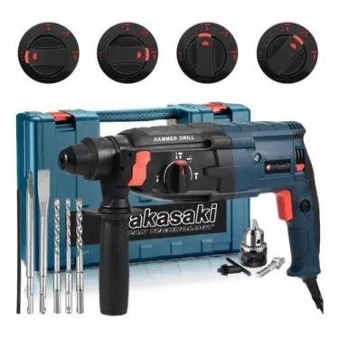Imagem de Martelete Rompedor 110v 1200w + Furadeira De Impacto - NAKASAKI