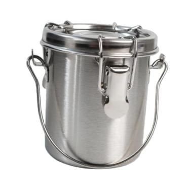 Imagem de Tachiuwa Lavador de pincéis, balde de lavagem de pincéis, pote de barril portátil com tampa, filtro de tela para pintura a óleo, materiais de arte