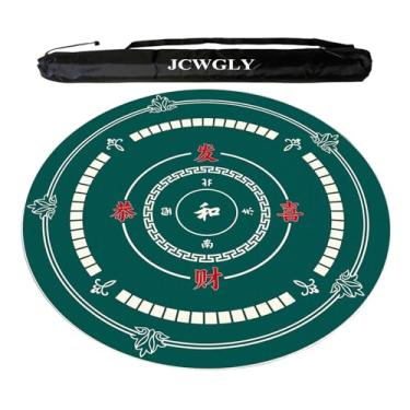 Imagem de Tapete De Mesa Redondo De Mahjong De 60-140 Cm, Toalha De Mesa Antiderrapante Com Redução De Ruído, Capa De Mesa De Veludo Cristalino Macio Para Jogos De Tabuleiro De Pôquer Em Casa(60cm/23.62in)